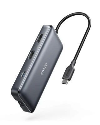 Anker USB C Hub, PowerExpand 8-in-1 USB C Adapter, with Dual 4K HDMI, 100W Power - Image 1 of 4