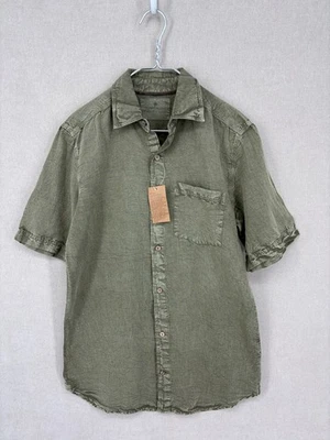 Territory Ahead Shirt Small Green Linen Blend Button Up Short Sleeve NWOT - Image 1 of 4