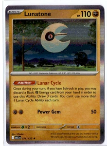 Lunatone - 074/132 - Holo Rare - Pokemon Mega Evolution - Picture 1 of 1
