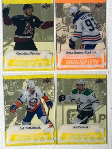 2023-24 Upper Deck Highlighters Yellow  /  Orange Pick From List !! - Picture 1 of 7