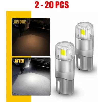 2-20 PIEZAS 168 194 2825 360° Xenón Blanco 3030 Para Bombillas LED Luces de matrícula Foto 1 de 4