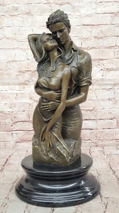 Museum Quality Western Artwork European Made by Lost Wax Method Couple Decor NR - Picture 1 of 10