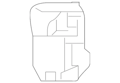 Nissan Versa 2015-2019 genuino - Guía de aire 62823-9KK0A Foto 1 de 2