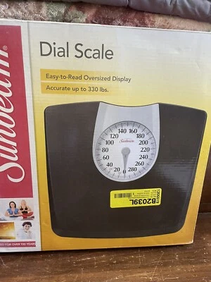 Balança de peso corporal Sunbeam Dial SAB602-05 - Preta - Caixa aberta #1431 - Imagem 1 de 4