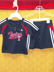 Minnesota Twins Jersey UNIFORM Set with Shorts adidas 24m 2T Baseball NWT $34 - Picture 1 of 6