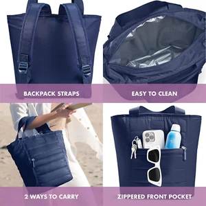 Insulated Cooler Bag - Leak Proof Waterproof Beach Cooler Backpack for Women,... - Picture 1 of 12