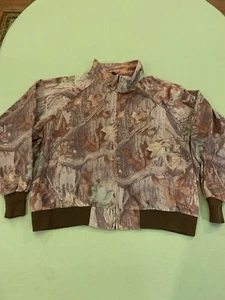 Woolrich Camo Coat Jacket Size 2XL Front Pockets Green Brown - Picture 1 of 10
