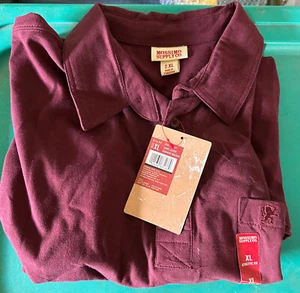 VINTAGE! MOSSIMO  SUPPLY CO.  CASUAL-SHIRT XL  MAROON - Picture 1 of 1