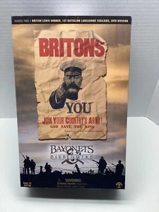Bajonette & Stacheldraht WWI British Lewis Gunner 1st Battalion 29th Division Vintage - Bild 1 von 12