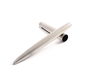 LAMY 2000 Piston Fountain Pen STAINLESS STEEL / SILVER model 02 14K gold nib - Picture 1 of 7