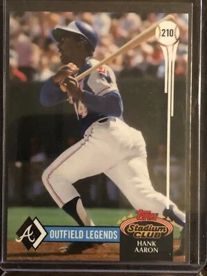 2020 Topps Throwback Thursday TBT #210 Hank Aaron Atlanta Braves - Image 1 of 2