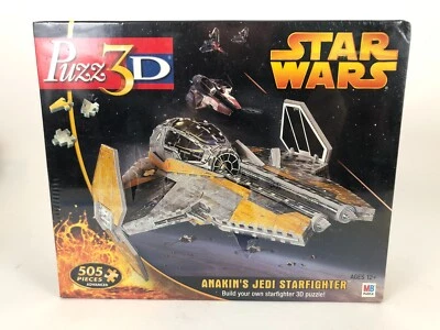 Puzz 3D Anakin's Jedi Starfighter Wrebbit 3-D Puzzle 505 pc NOS sealed - Image 1 of 4