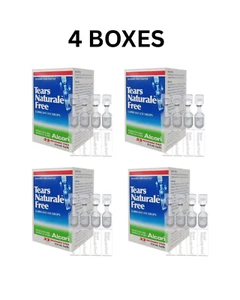 4x Gotas lubricantes para ojos secos ALCON TEARS NATURALE FREE 32 frascos (0,8 ml/cada uno) - Imagen 1 de 5