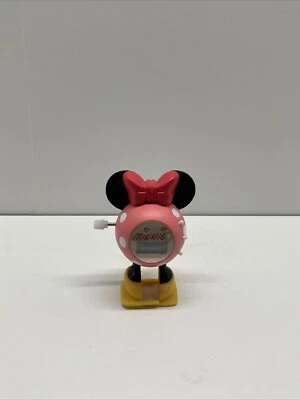 Disney Mickey Mouse White Knob Wind-up Walking Digital Clock!!   #S1 - Image 1 of 4