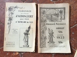 Almanach de La Parroquia de Audincourt Año 1923-24 - Imagen 1 de 3