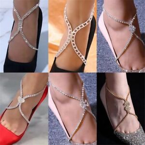 Lady High Heel Shoes Tassel Ankle Bracelets Adjustable Party Jewelry  Sexy