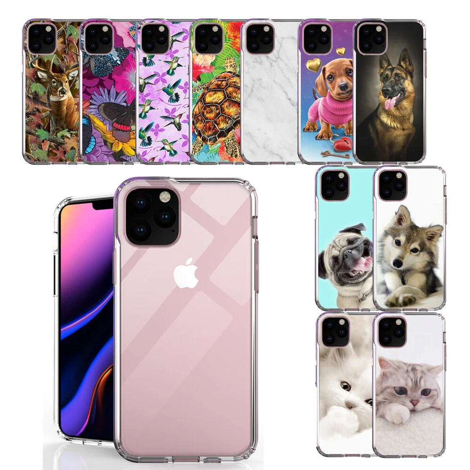 Funda trasera rígida delgada y liviana con cubierta de parachoques flexible para iPhone 11 Pro Max Foto 1 de 4