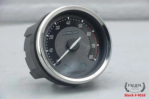 2012 Harley Street Glide CVO Tachometer RPM Gauge Assembly 74740-10 CARBON VIDEO - Picture 1 of 7