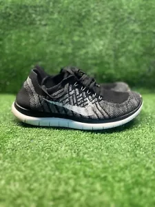 Nike Free 4.0 Flyknit Scarpe Donna 7.5 Running Nero Bianco Running Palestra Sneakers - Foto 1 di 12