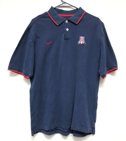 Nike Mens Blue Short Sleeve Polo Shirt - NCAA Arizona State Wildcats - Size L Cover