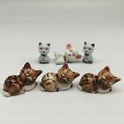 6 Animals Mini Ceramic Animal New Doll House Miniature Decoration