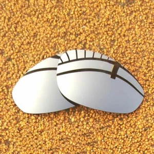 US Polarized Lenses Replacement for-OAKLEY Straight Jacket 1999 - Silver Mirror - Picture 1 of 5