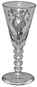 Antiguo vidrio soplado óptico diamante Bryce #670 vidrio de jerez 5 1/8" - Imagen 1 de 1
