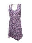 Rowa Women's New Size Small Floral Spaghetti Straps Tiered Dress Button Up (#N8