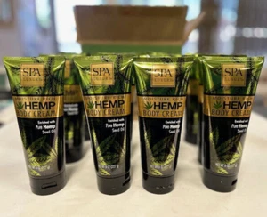 Spa Luxury Hemp Body Cream With Pure Hemp Seed Oil Moisture Rich 8oz Lot of 12 - Picture 1 of 9