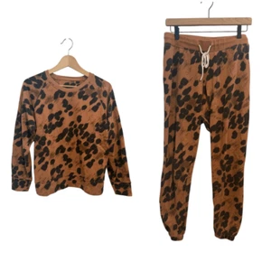 Splits59 Set aus Sweatshirt und Jogginghose mit Gepardenmuster Größe XS/S - Bild 1 von 7