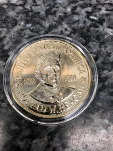 Moneta da collezione Ronald W Reagan dal 1981 al 1989 in astuccio di plastica - Foto 1 di 4