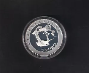 2008 The Adcession Cyprus to Eurozone moneda de plata a prueba de autenticidad y estuche oficial - Imagen 1 de 4