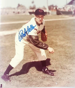 Autograph Bob Feller Cleveland Indians Photo w/COA BB-175 - Picture 1 of 7