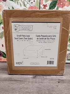 Seasons Sentry Small Patio Love Seat Cover 56" L x 33" W x 30" H Two Seats New🔥 - Picture 1 of 2