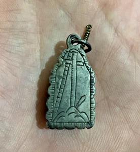 ANTICO CIONDOLO MASSONICO ARGENTO RELIQUIA RELIGIOSA MASSONERIA 1700s cristo - Picture 1 of 11