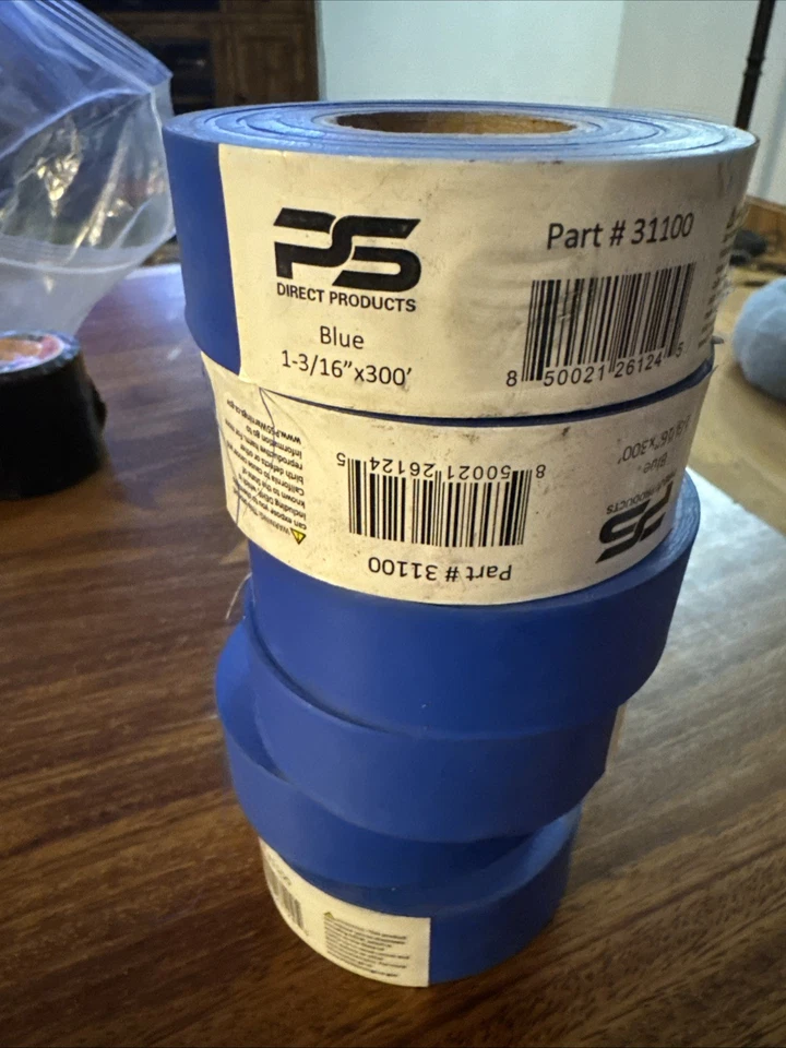 PS Direct Products Tape Blue 1-3/16" x 300 Ft 6 Pack - Image 1 of 1