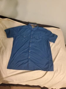 Kuhl Hemd Herren X-Large Blau Eluxur Kurzarm Knopfleiste Outdoor Wandern Camp - Bild 1 von 15