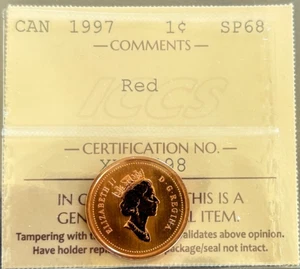 Canadá - 1 centavo - 1997 - Rojo - Certificado ICCS - SP-68 - Imagen 1 de 3