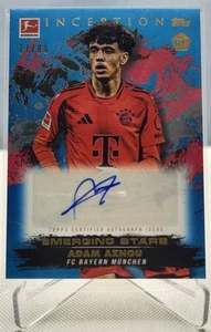 2024-25 Topps Inception Bundesliga - Adam Aznou Blue Autograph /99 RC - Bayern - Bild 1 von 2