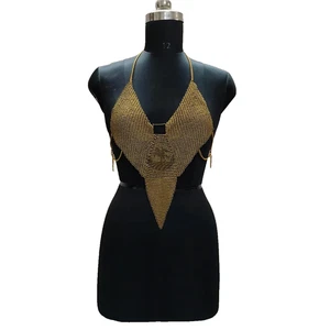Top de cota de malla con falda para Renfaire y Cosplay acero 10MM anillo a tope, pasillo - Imagen 1 de 4