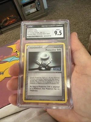 CGC9.5 MINT+ Pokemon EX Unseen Holo Error Protective Orb 90/115 - Image 1 of 2