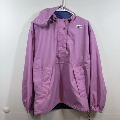 Jaqueta Cutter & Buck Anorak Feminina M Rosa Azul Golfe Ativa Eco Reciclada Embalável - Imagem 1 de 4