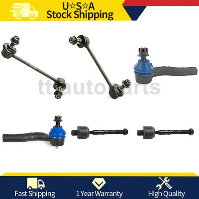 6 peças Mevotech dianteira interna externa extremidade da haste de amarração para 2006 2007 2008 Ford Fusion - Imagem 1 de 4