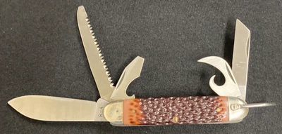 Remington UMC R4: Camping Multi-Tool Delrin Handle Folding Pocket Knife - Image 1 of 4