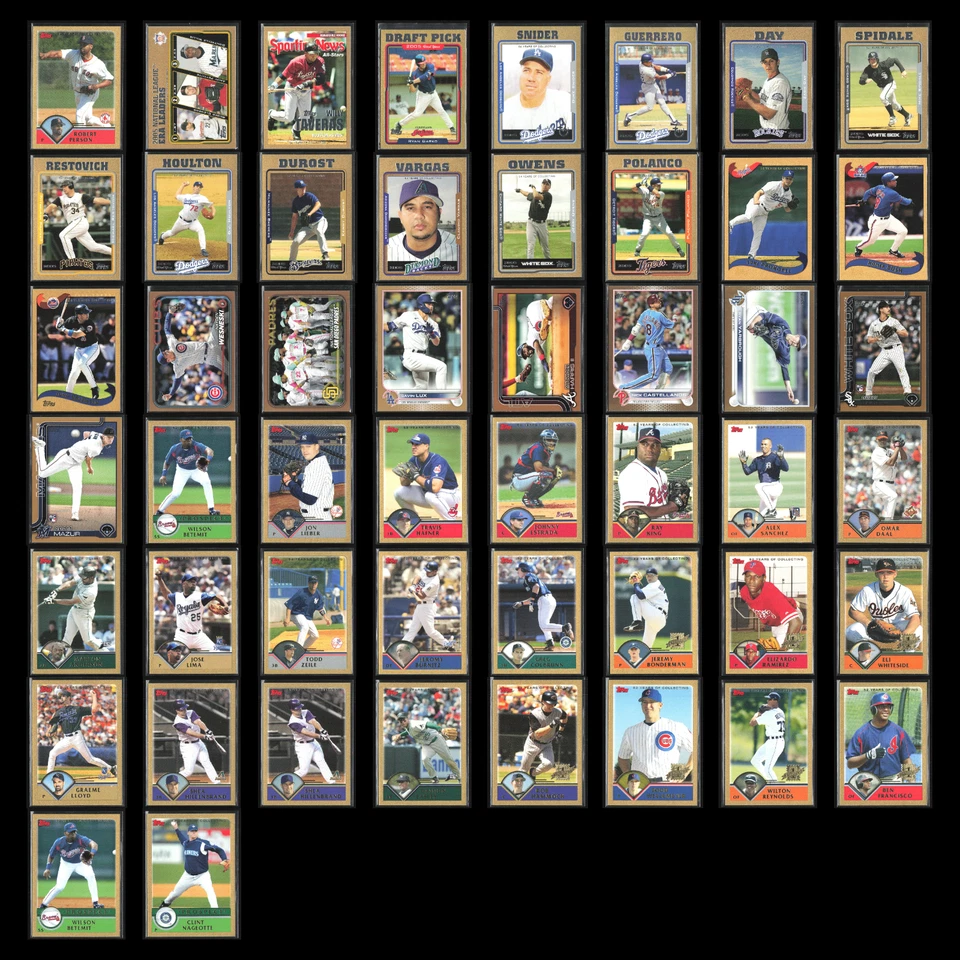 Lote de 50 tarjetas de béisbol Topps serie dorada #'d distribuidor al por mayor Foto 1 de 4