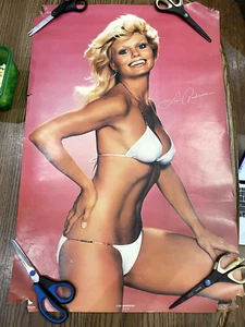Vintage 1978 Loni Anderson White Bikini Swimsuit Poster. - Picture 1 of 8