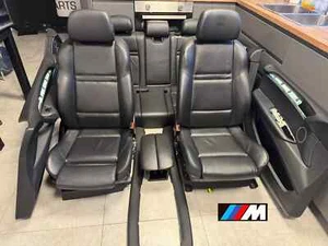 GENUINE BMW X5 M E70 Sport Black leather Interior full set Seats & Door Panels - Picture 1 of 24