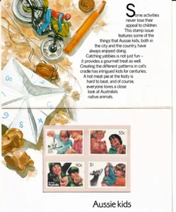 Aussie Kids  - Set of 4 MNH - Australia Post Stamp Pack - Picture 1 of 4