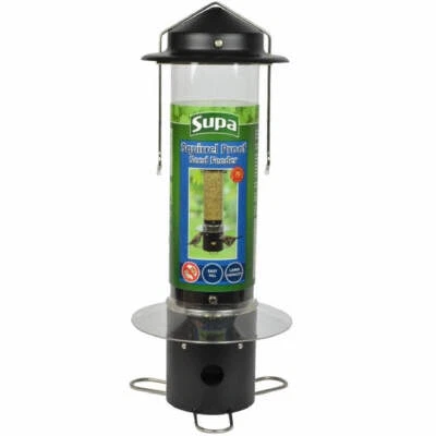 SUPA SQUIRREL PROOF SEED FEEDER : Premium Garden Pet Bird Hanging Feeding Holder - Image 1 of 4