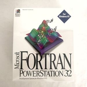 Vintage Microsoft Fortran PowerStation 32 Department System For Windows NT NEW